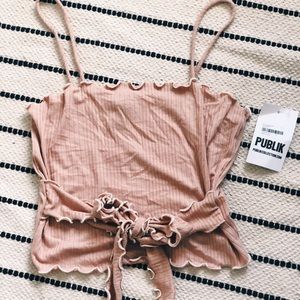 Spaghetti Strap Crop Top NWT